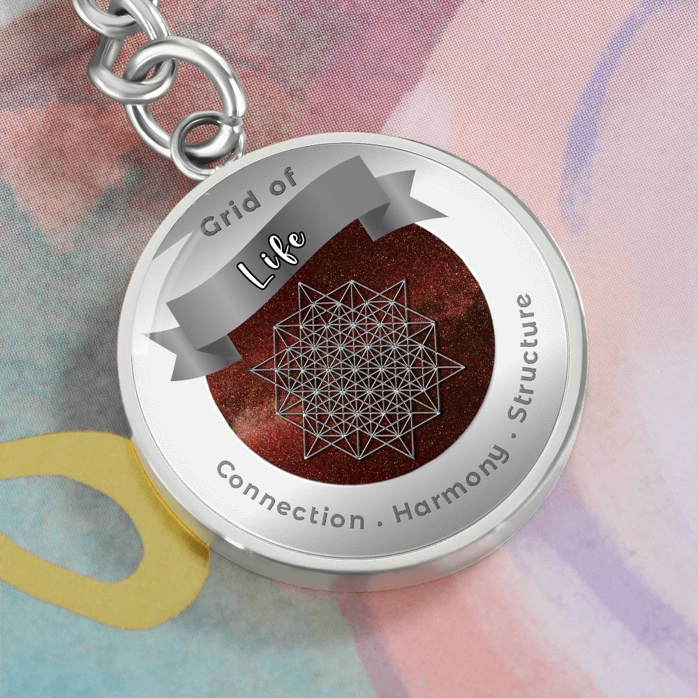 Grid of Life - Affirmation Keychain - More Than CharmsMore Than Charms