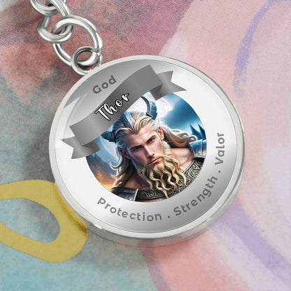 Thor - Affirmation Keychain For ProtectionStrength Valor- More Than CharmsMore Than Charms