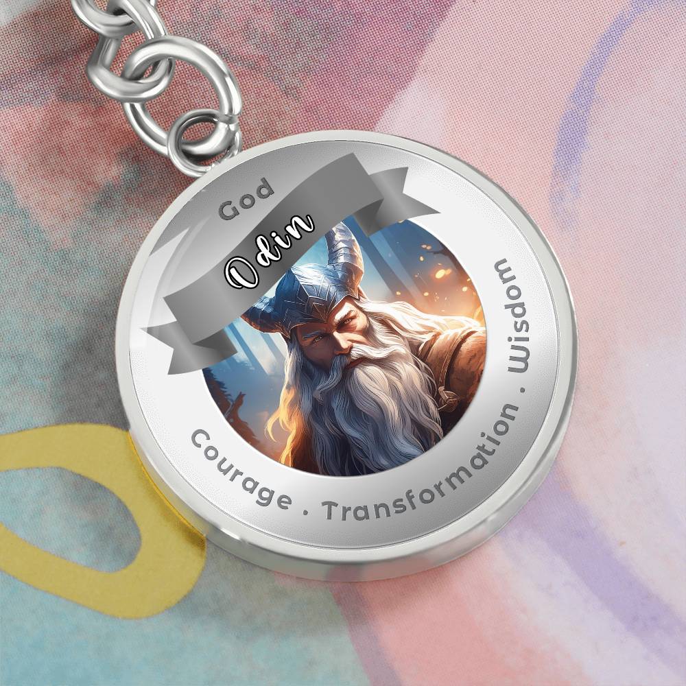Odin- Affirmation Keychain For Courage Transformation Wisdom- More Than CharmsMore Than Charms