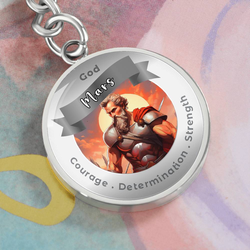 Mars- Affirmation Keychain For Courage Determination Strength - More Than CharmsMore Than Charms