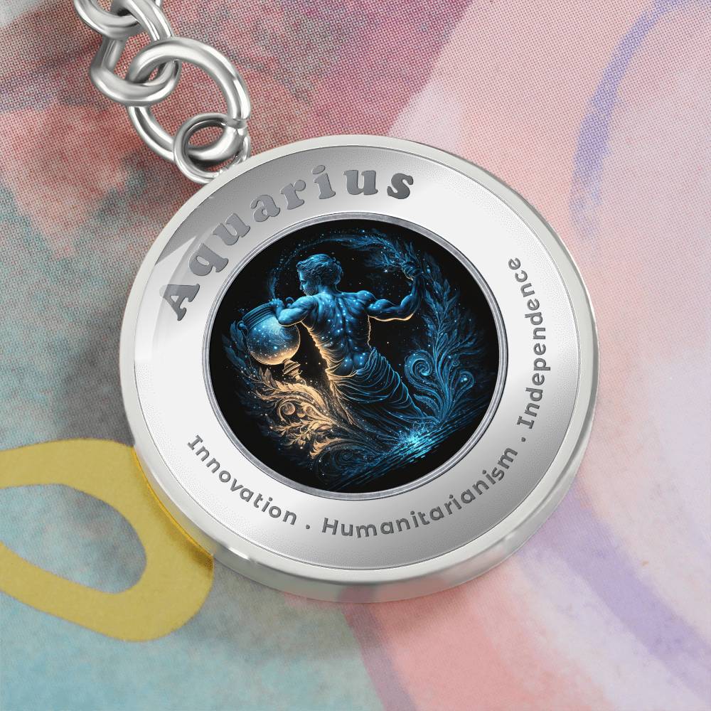 Aquarius - Affirmation Keychain - More Than CharmsMore Than Charms