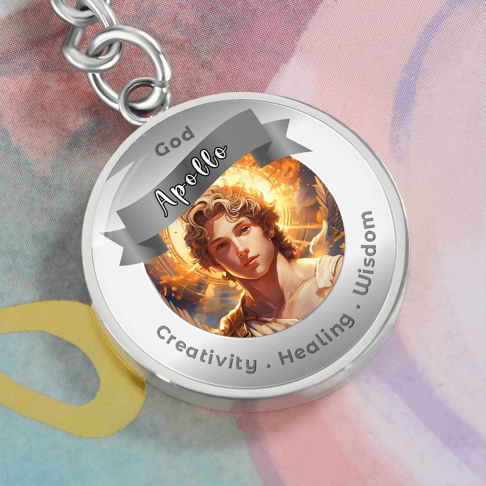 Apollo - Affirmation Keychain For. Creativity Healing Wisdom - More Than CharmsMore Than Charms