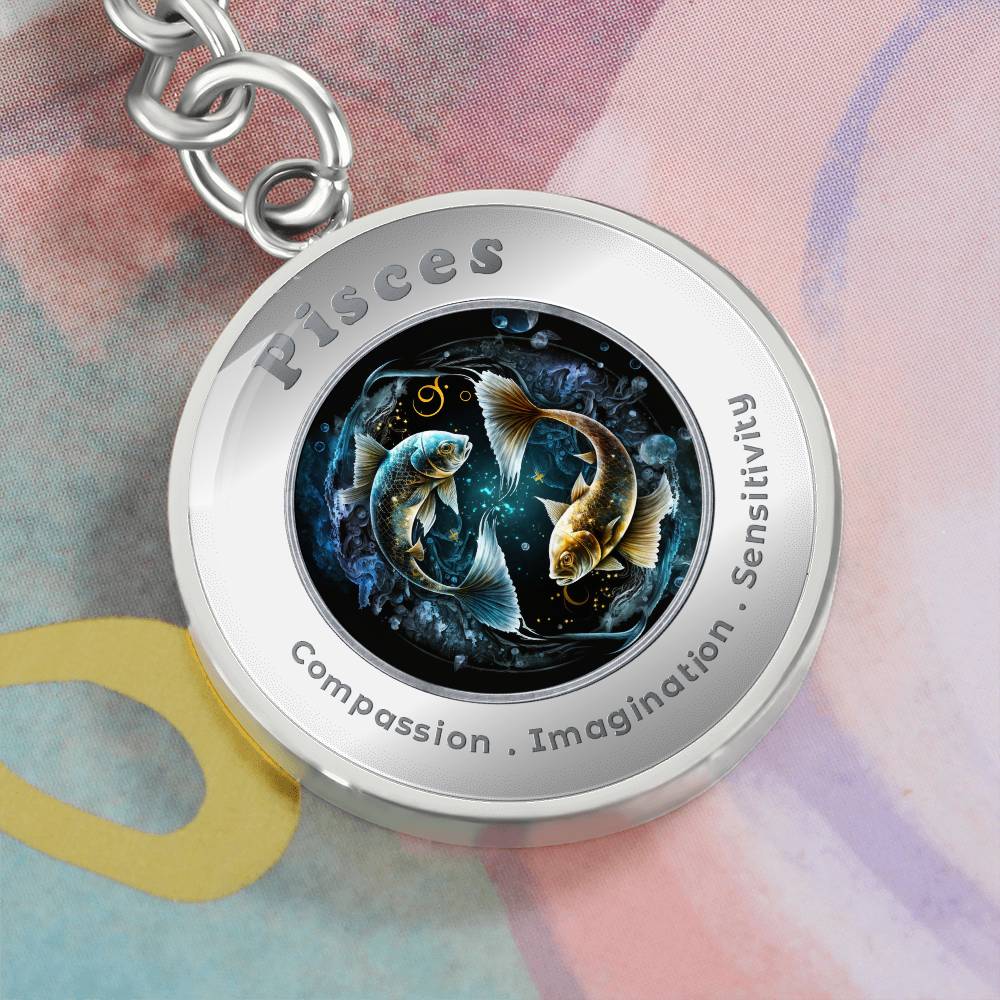 Pisces - Affirmation Keychain - More Than CharmsMore Than Charms