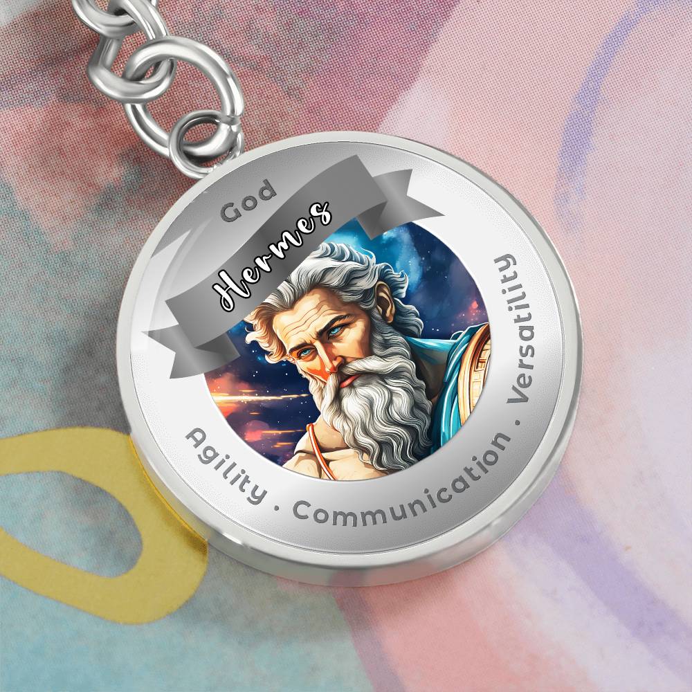 God Hermes - Affirmation Keychain ForAgility Communication Versatility More Than CharmsMore Than Charms