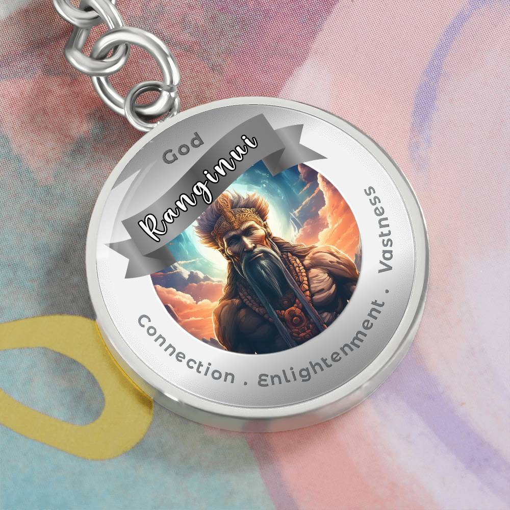 Ranginui- Affirmation Keychain For Connection Enlightenment Vastiness- More Than CharmsMore Than Charms