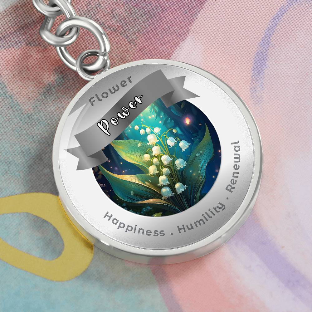 Lily of the Valley - Affirmation Keychain - More Than CharmsMore Than Charms
