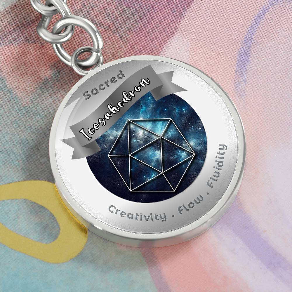 Icosahedron - Affirmation Keychain - More Than CharmsMore Than Charms