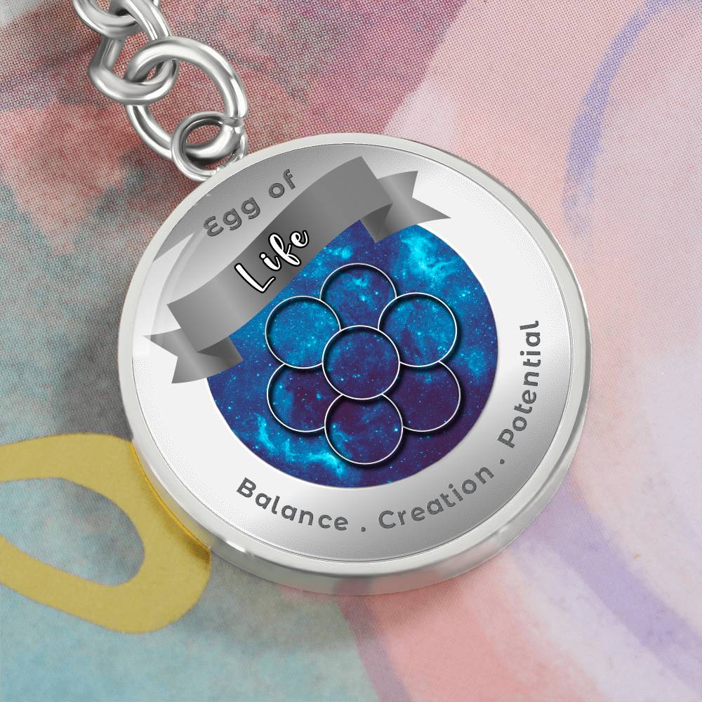 Egg of Life - Affirmation Keychain - More Than CharmsMore Than Charms