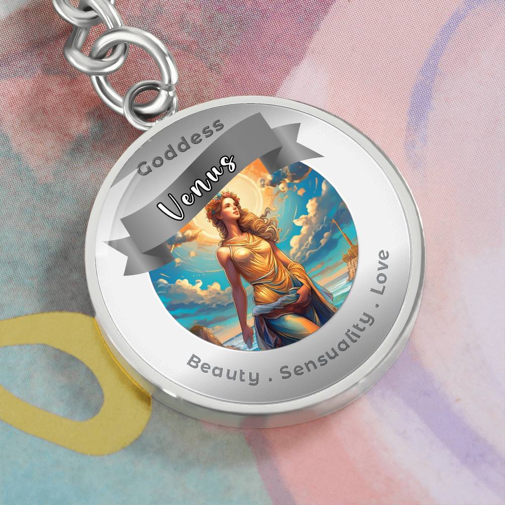 Venus - Affirmation Keychain For Beauty Sensuality Love- More Than CharmsMore Than Charms