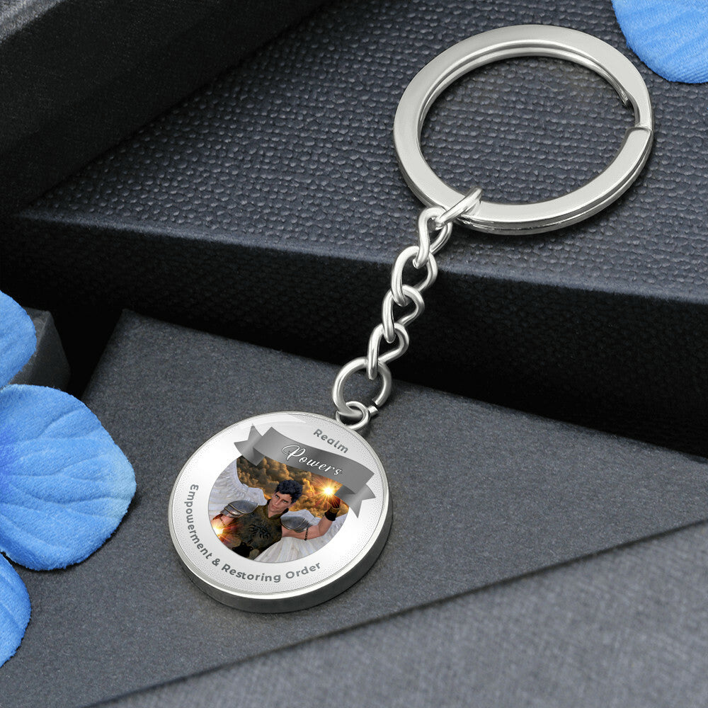 Powers - Angelic Realm Affirmation Keychain For Empowerment & Restoring Order - More Than CharmsMore Than Charms