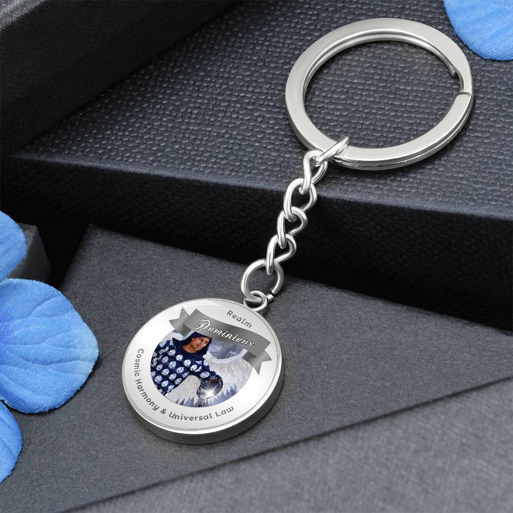Dominions - Angelic Realms Affirmation Keychain For Cosmic Harmony & Universal Law- More Than CharmsMore Than Charms