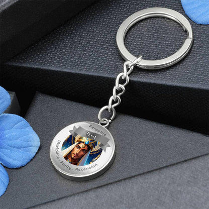 Seraphis Bay - Affirmation Keychain For Discipline, Purity & Ascension - More Than CharmsMore Than Charms