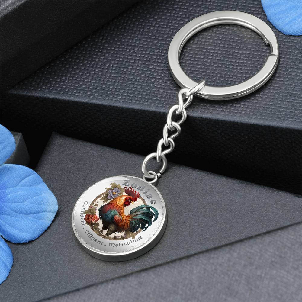 Rooster - Chinese Zodiac - Affirmation Keychain - More Than CharmsMore Than Charms