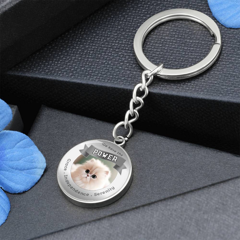 Persian - Cat Power Animal Affirmation Keychain - More Than CharmsMore Than Charms