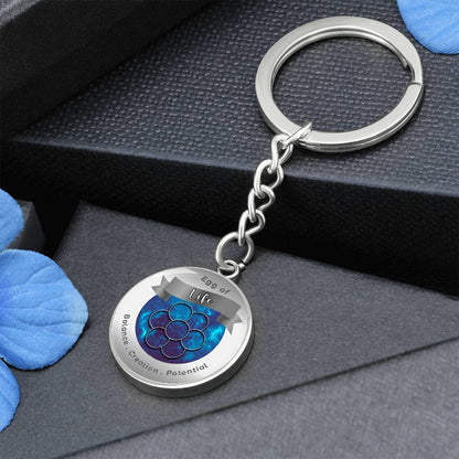 Egg of Life - Affirmation Keychain - More Than CharmsMore Than Charms