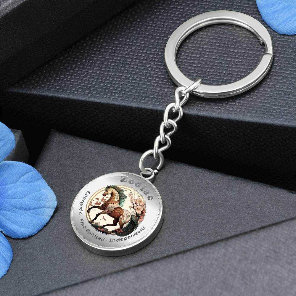 Horse - Chinese Zodiac - Affirmation Keychain - More Than CharmsMore Than Charms