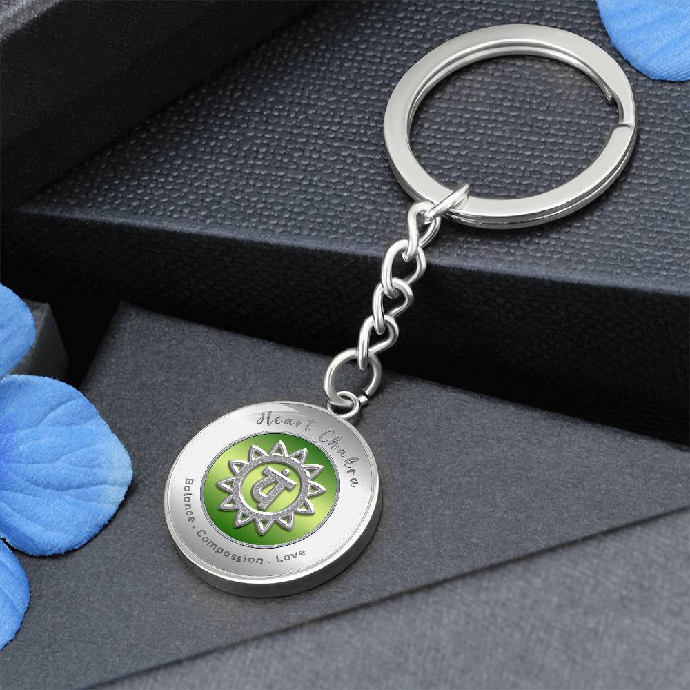 Heart Chakra - Love Compassion Balance - Affirmation Keychain - More Than CharmsMore Than Charms