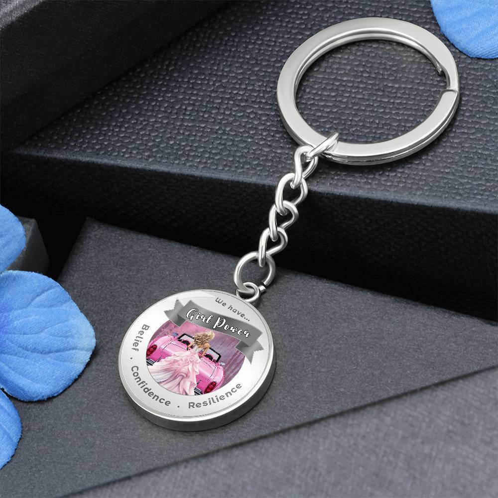 Pink Girl Power - Affirmation Keychain - More Than CharmsMore Than Charms