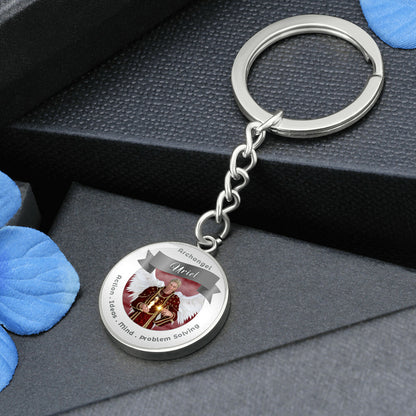 Archangel Uriel - Affirmation Keychain For Action, Ideas, Mind & Problem Solving - More Than CharmsMore Than Charms