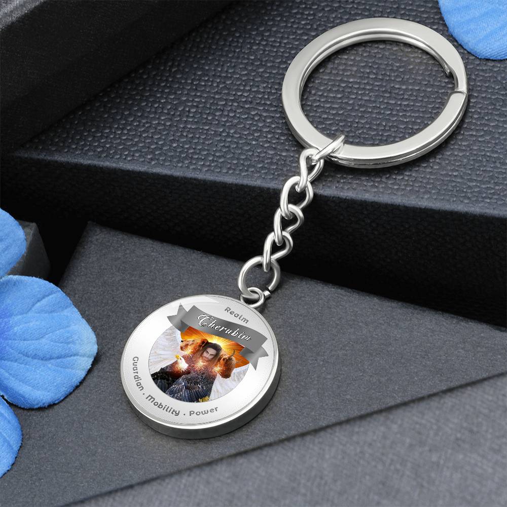 Cheribum- Angelic Realms Affirmation Keychain For Mobility, Power & Guardian - More Than CharmsMore Than Charms