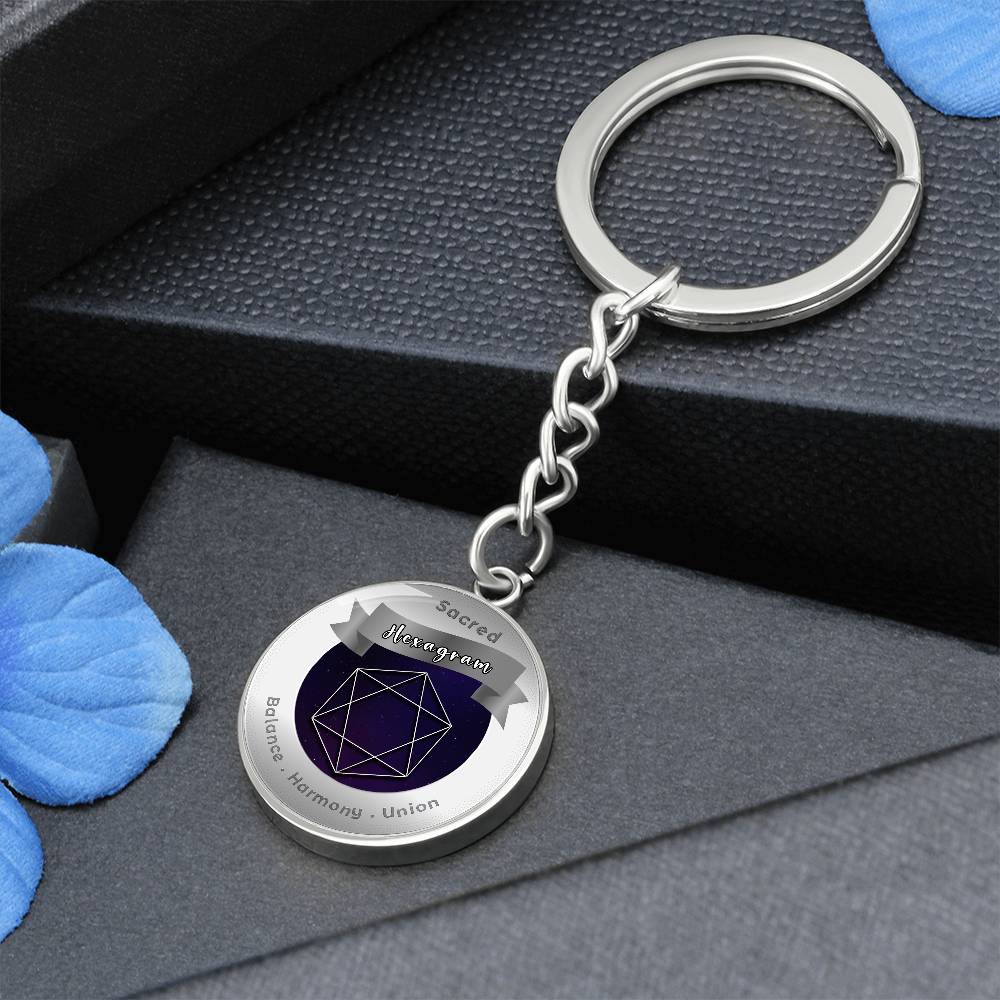 Hexagram - Affirmation Keychain - More Than CharmsMore Than Charms