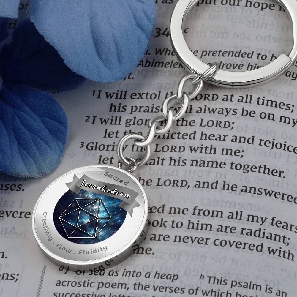 Icosahedron - Affirmation Keychain - More Than CharmsMore Than Charms