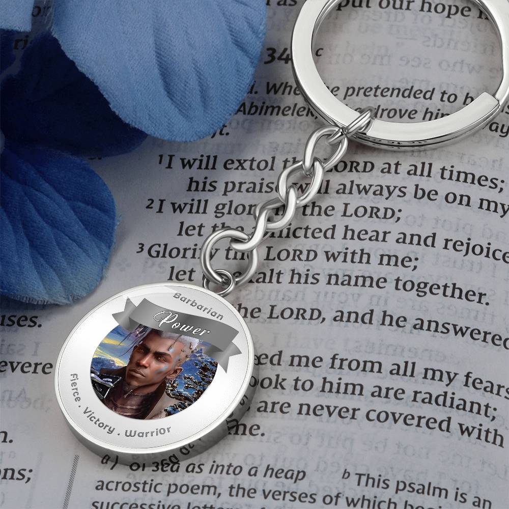 Barbarian - RPG Fantasy Affirmation Keychain - More Than CharmsMore Than Charms