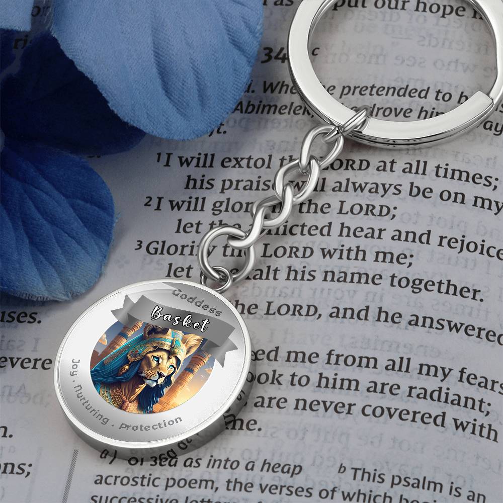 Basket - Affirmation Keychain For Joy Nurturing Protection- More Than CharmsMore Than Charms