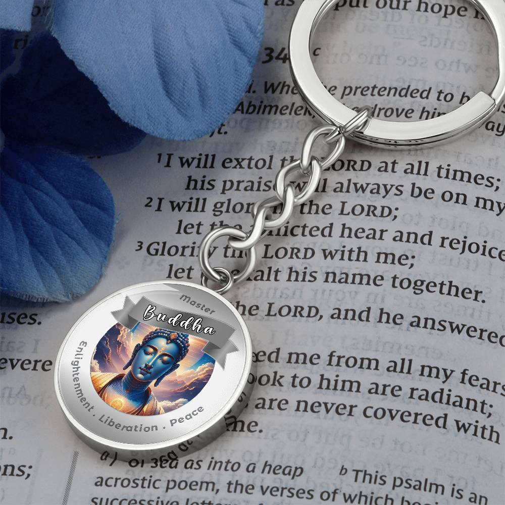 Buddha - Affirmation Keychain For Enlightenment, Liberation & Peace - More Than CharmsMore Than Charms