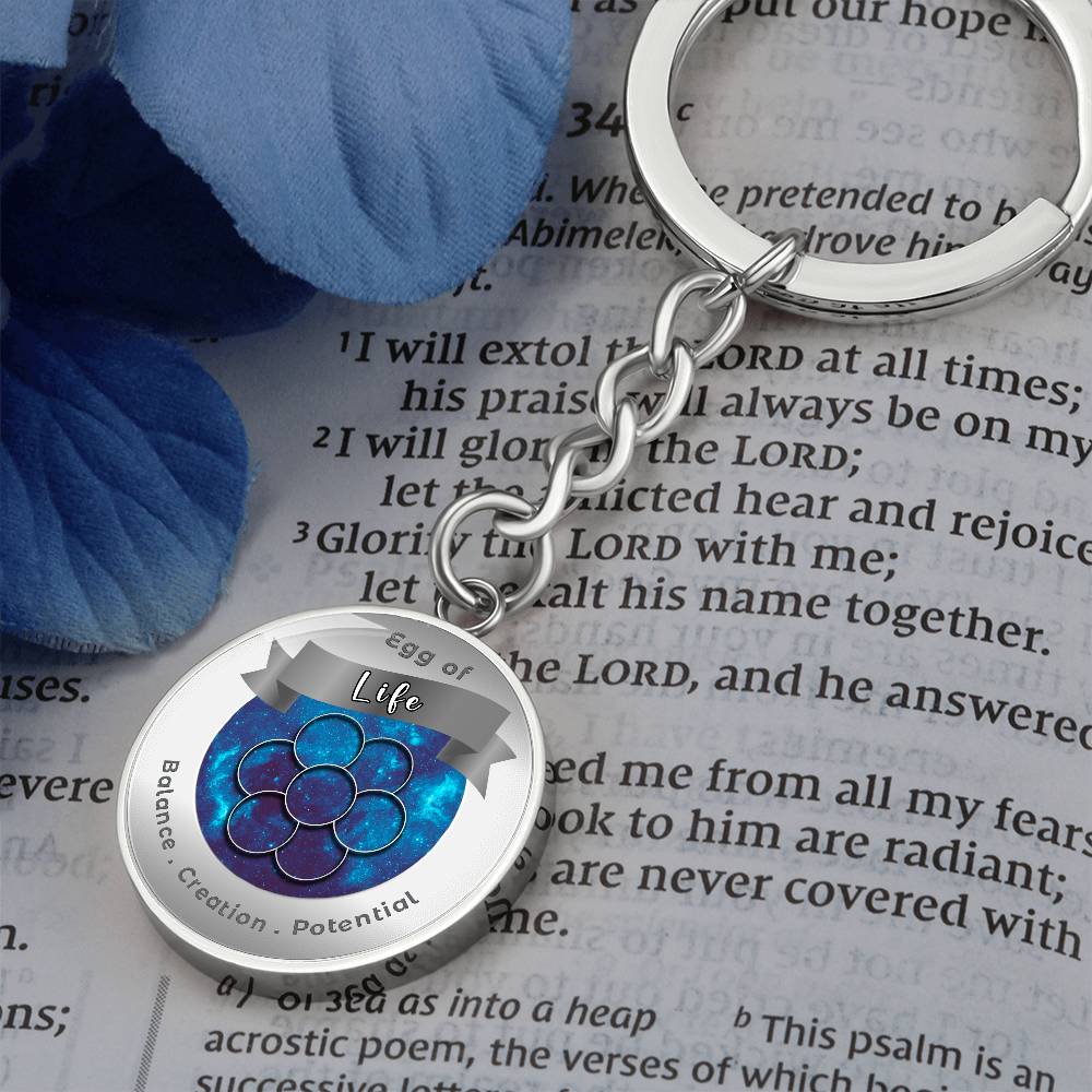 Egg of Life - Affirmation Keychain - More Than CharmsMore Than Charms