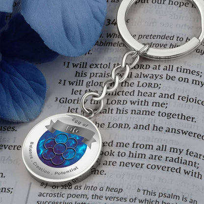 Egg of Life - Affirmation Keychain - More Than CharmsMore Than Charms
