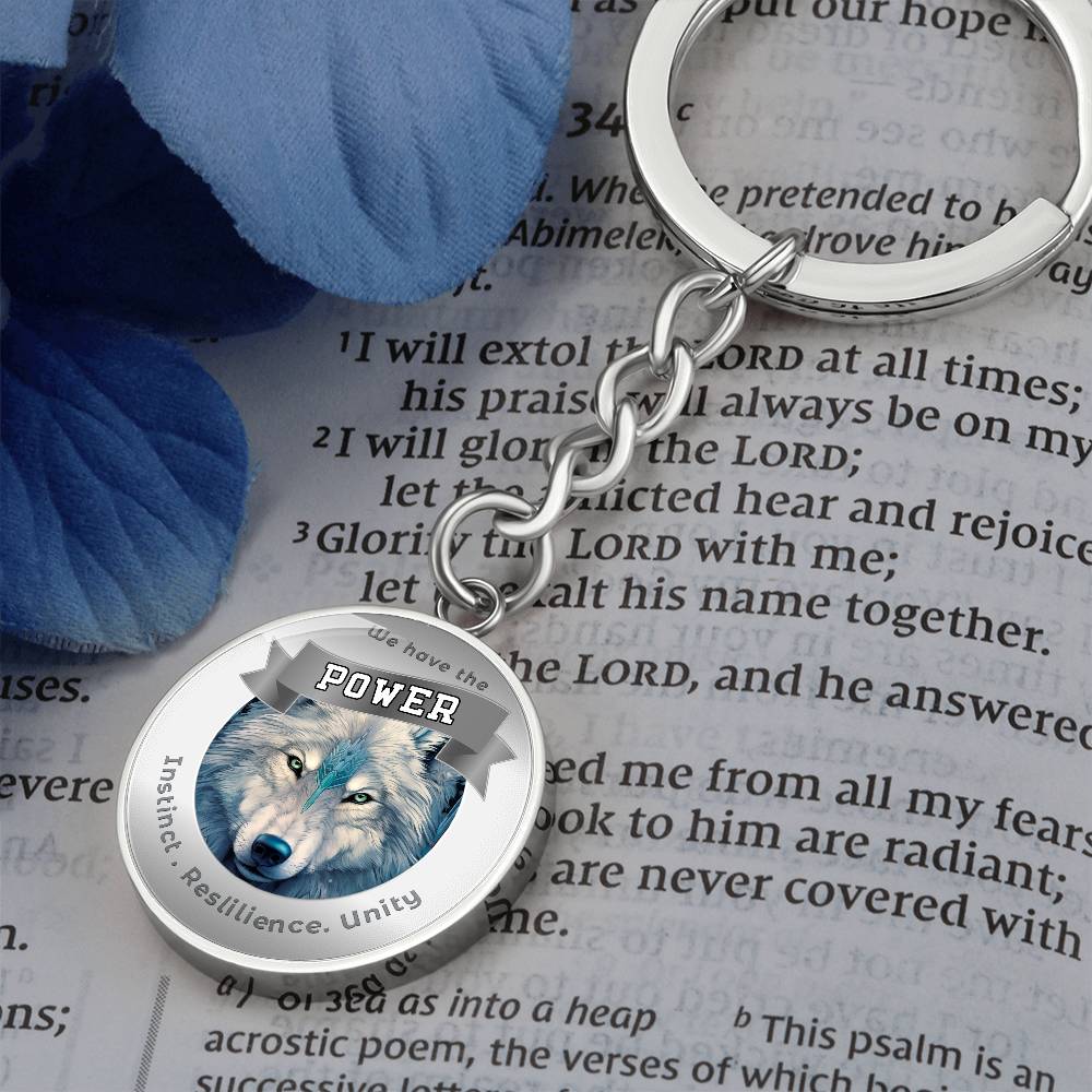 Wolf - Power Animal Affirmation Keychain - More Than CharmsMore Than Charms