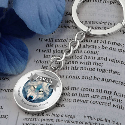 Wolf - Power Animal Affirmation Keychain - More Than CharmsMore Than Charms