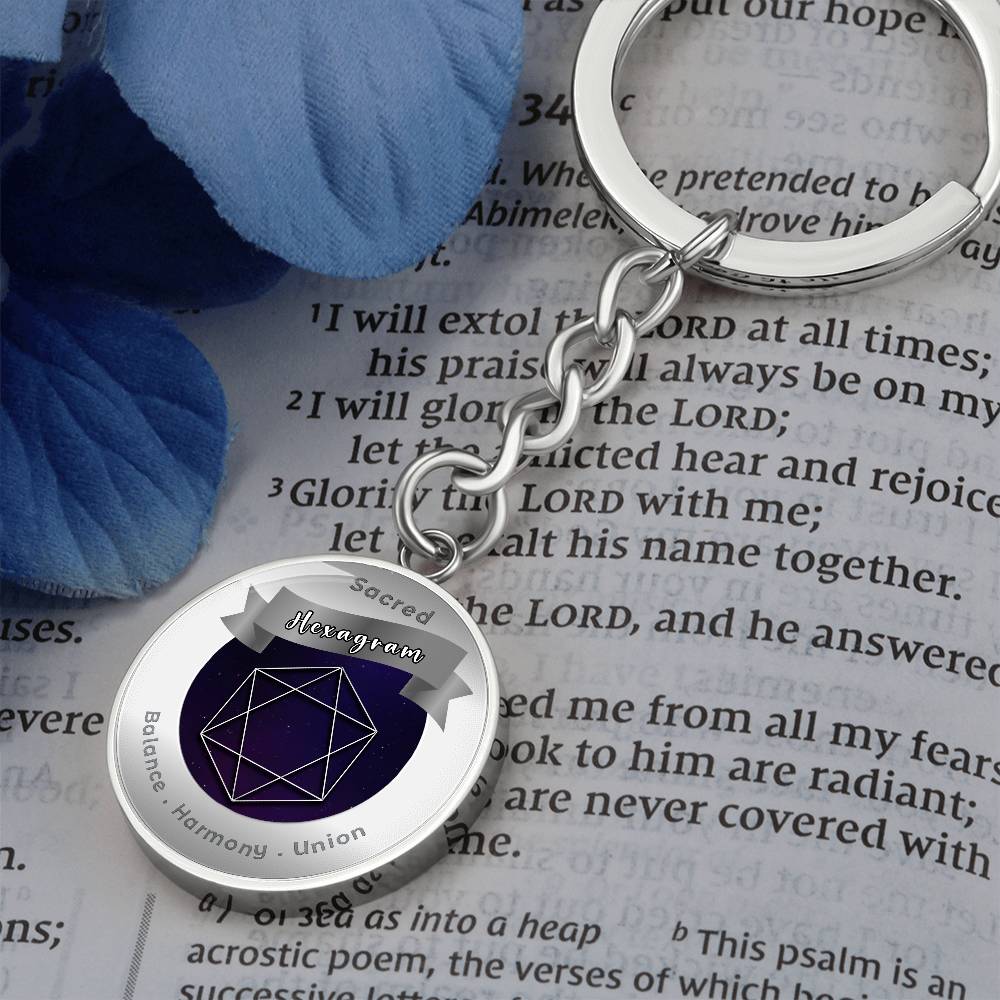 Hexagram - Affirmation Keychain - More Than CharmsMore Than Charms