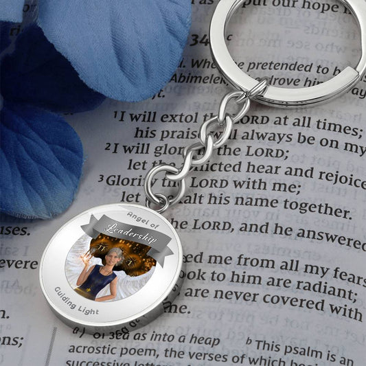 Leadership - Guardian Angel Charm Keychain - This Luxury Charm Keychain is more than just a keyring — it’s an empowering expression of your dreams, intentions, and personal energy.Featuring an original design with meaningful affirmations, symbols, or imag