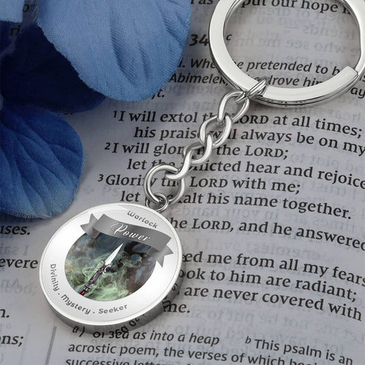 Warlock 2 - RPG Fantasy Charm Keychain - This Luxury Charm Keychain is more than just a keyring — it’s an empowering expression of your dreams, intentions, and personal energy.Featuring an original design with meaningful affirmations, symbols, or imagery,
