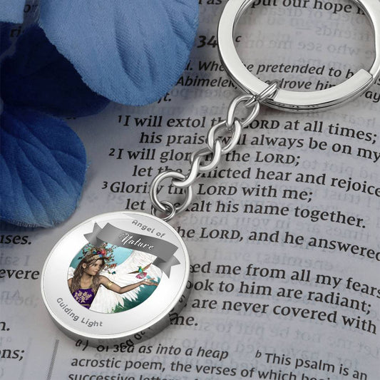 Nature - Guardian Angel Charm Keychain - This Luxury Charm Keychain is more than just a keyring — it’s an empowering expression of your dreams, intentions, and personal energy.Featuring an original design with meaningful affirmations, symbols, or imagery,