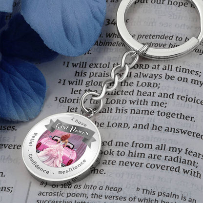 Girl Power- Red - Affirmation Keychain
