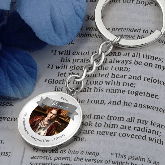 Bard - RPG Fantasy Charm Keychain - This Luxury Charm Keychain is more than just a keyring — it’s an empowering expression of your dreams, intentions, and personal energy.Featuring an original design with meaningful affirmations, symbols, or imagery, each