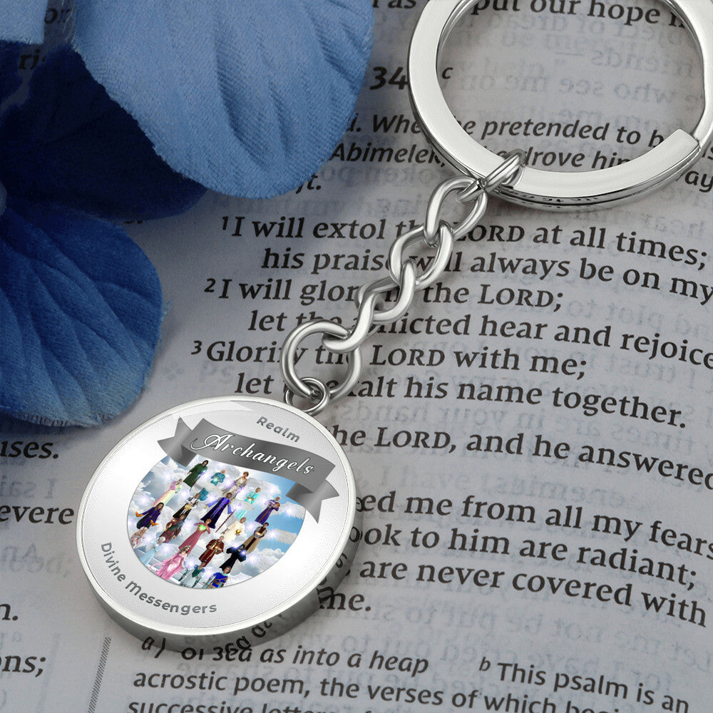 Archangels - Angelic Realm Affirmation Keychain For Divine Messengers - More Than CharmsMore Than Charms