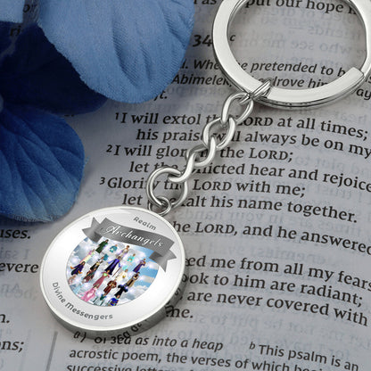 Archangels - Angelic Realm Affirmation Keychain For Divine Messengers - More Than CharmsMore Than Charms