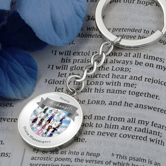 Archangels - Angelic Realm Charm Keychain For Divine Messengers - This Luxury Charm Keychain is more than just a keyring — it’s an empowering expression of your dreams, intentions, and personal energy.Featuring an original design with meaningful affirmati