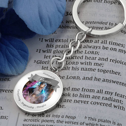Alchemist - RPG Fantasy Charm Keychain - This Luxury Charm Keychain is more than just a keyring — it’s an empowering expression of your dreams, intentions, and personal energy.Featuring an original design with meaningful affirmations, symbols, or imagery,