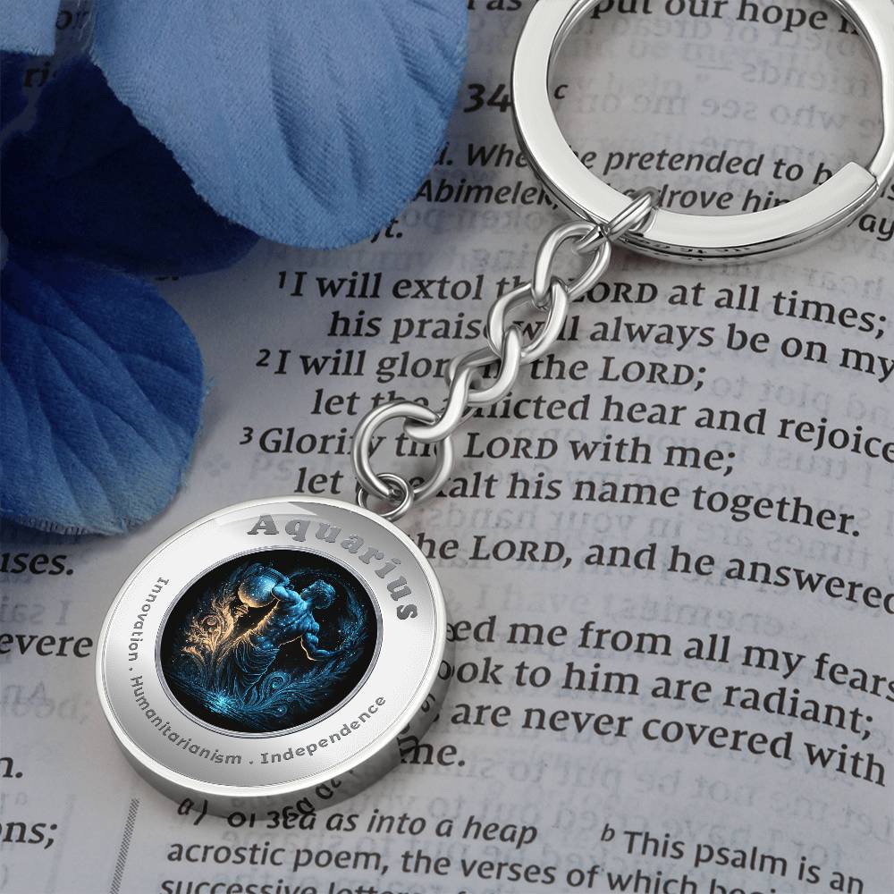 Aquarius - Affirmation Keychain - More Than CharmsMore Than Charms
