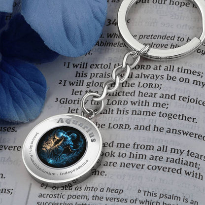 Aquarius - Affirmation Keychain - More Than CharmsMore Than Charms