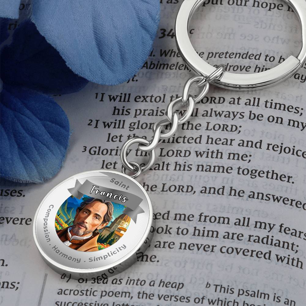 Saint Francisis - Affirmation Keychain - More Than CharmsMore Than Charms