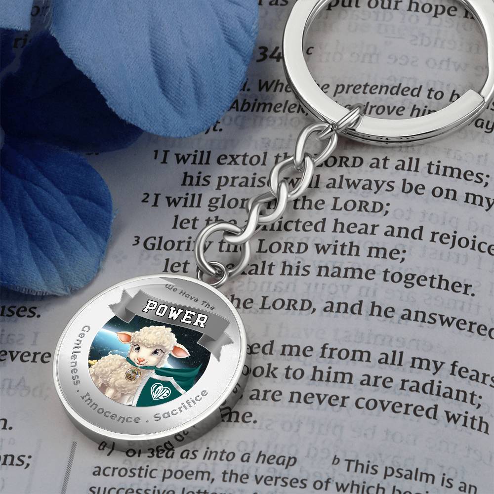 Lamb - Super Hero - Power Animal Affirmation Keychain - More Than CharmsMore Than Charms