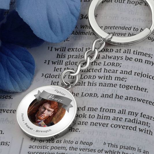 Fighter - RPG Fantasy Charm Keychain - This Luxury Charm Keychain is more than just a keyring — it’s an empowering expression of your dreams, intentions, and personal energy.Featuring an original design with meaningful affirmations, symbols, or imagery, e