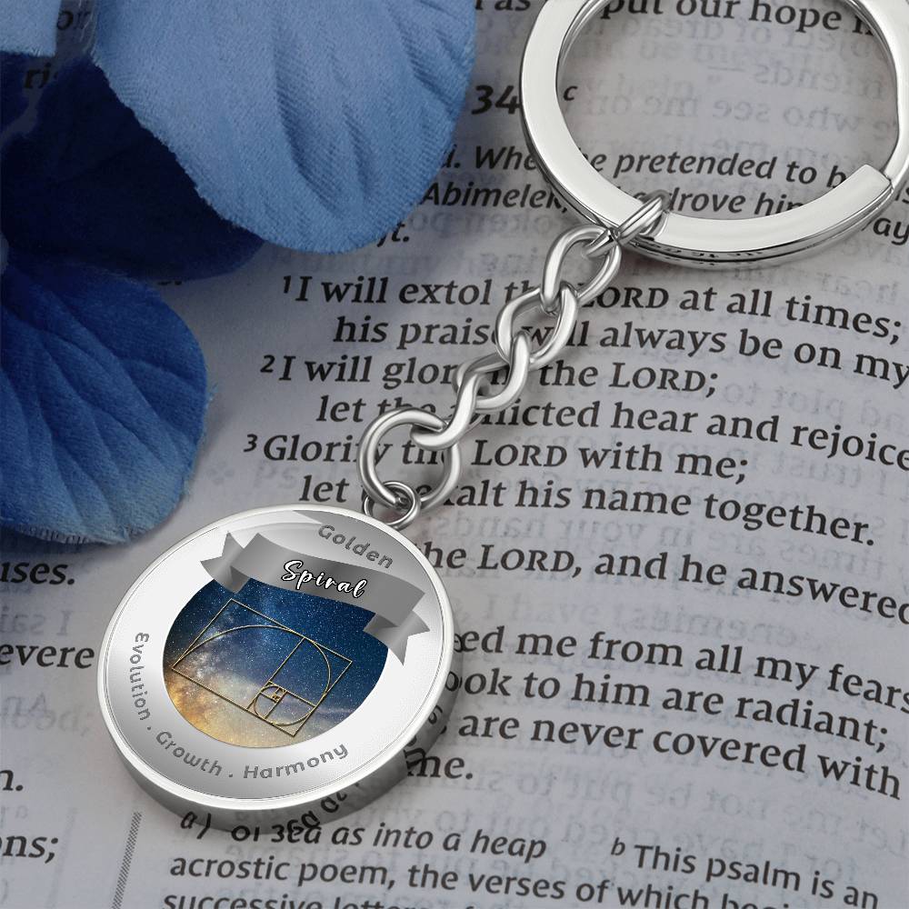 Golden Spiral - Affirmation Keychain - More Than CharmsMore Than Charms