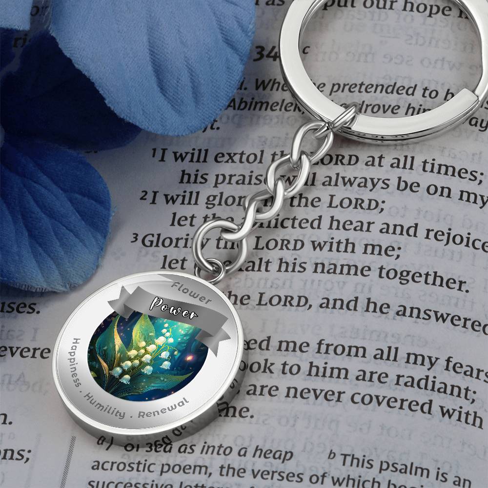 Lily of the Valley - Affirmation Keychain - More Than CharmsMore Than Charms